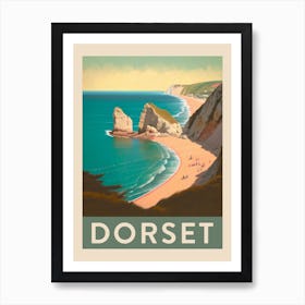 Dorset Vintage Travel Poster Art Print