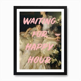 Happy Hour Altered Art Print Art Print