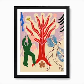 Fire Tree Dance Art Print