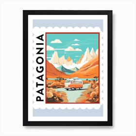 Patagonia 1 Travel Stamp Poster Art Print