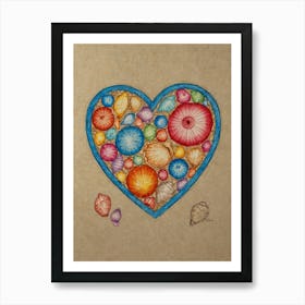 Heart Of Shells Art Print