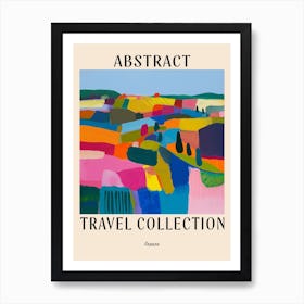 Abstract Travel Collection Poster France 4 Art Print