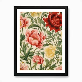 Floral Wallpaper 57 Art Print