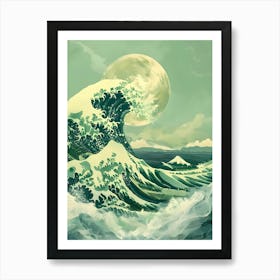 Great Wave Off Kanagawa 9 Art Print