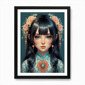 Chinese Girl Art Print