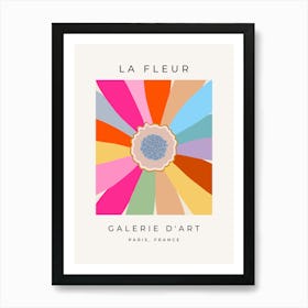 La Fleur | 09 - Retro Daisy Colorful Floral 1 Art Print