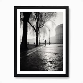 Rome, Black And White Analogue Photograph 3 Art Print