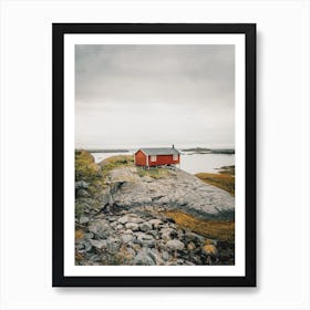 Nordic Fishing Hut Art Print