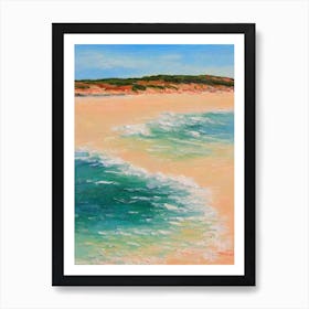 Cala Conta Beach Ibiza Spain Monet Style Art Print