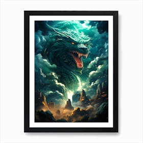 Dragon In The Sky 6 Art Print