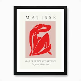 Matisse Print Body in Red Art Print