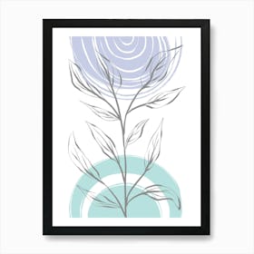 In The Sun Blue Art Print