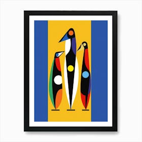 Penguin Abstract Minimalist 2 Art Print