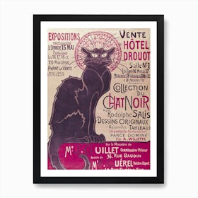 Chat Noir Cabaret 2, Théophile-Alexandre Steinlen Art Print