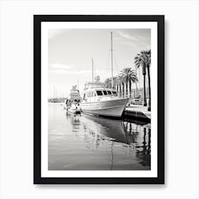 Cannes, Black And White Analogue Photograph 4 Art Print