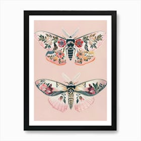 Radiant Butterflies William Morris Style 5 Art Print