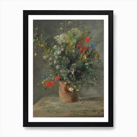 Flowers In A Vase (C Art Print