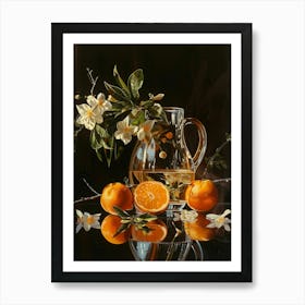 Still Life With Oranges 1 Art Print
