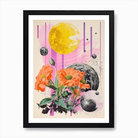 Abstract Landscape Risograph Style 39 Art Print