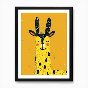 Yellow Llama 4 Poster