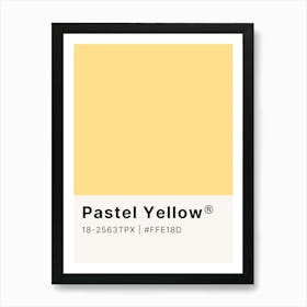 Pastel Yellow Art Print