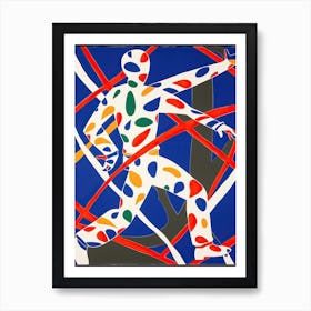 Fencing In The Style Of Matisse 4 Art Print