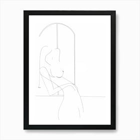 Lean in Window Art Print