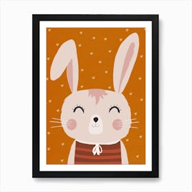 Happy Bunny Art Print