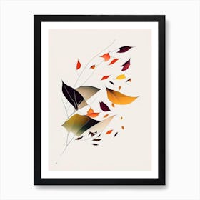 Falling Leaves Abstract 3 Art Print