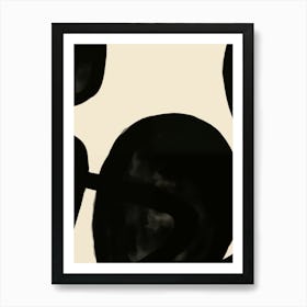 Black And White Abstract Painting 9 Art Print