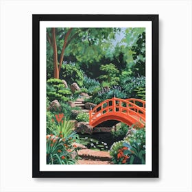 Japanese Garden In Holland Park London Parks Garden 1 Painting Art Print