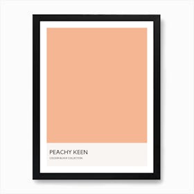 Peachy Keen Colour Block Poster Art Print