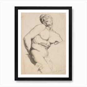 Milo Of Croton, Part of P. Puget's Sculpture Group (1886), Pekka Halonen Art Print