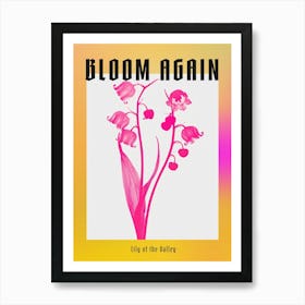 Hot Pink Lily Of The Valley Poster Art Print