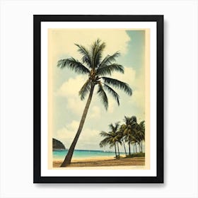 Wategos Beach Australia Vintage Art Print