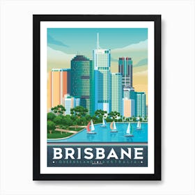 Brisbane Australia Art Print