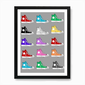 Good Shoes On Grey Poster