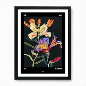 No Rain No Flowers Poster Freesia 4 Art Print