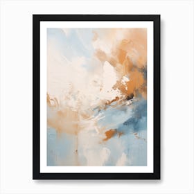 Winter Pastel Abstract Painting 7 Art Print