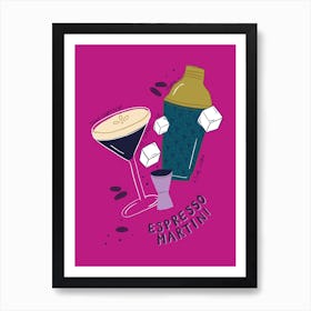 Espresso Martini Art Print