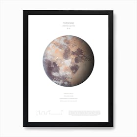 Star Wars Planet Poster - Tatooine Art Print