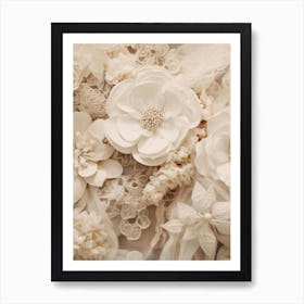 White Flowers 1 Art Print