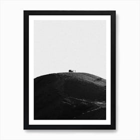 Two People On A Hill Art Print
