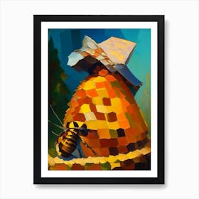 Queen Beehive 1 Painting Art Print
