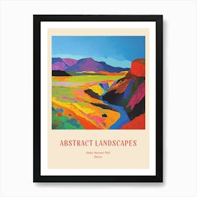 Colourful Abstract Ambor National Park Bolivia 2 Poster Art Print