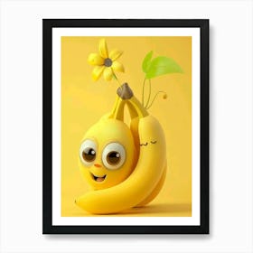 Yellow Bananas- kids Art Print