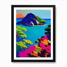 Komodo Island Indonesia Colourful Painting Tropical Destination Art Print