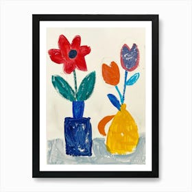 Flowers In Vases 7 Art Print