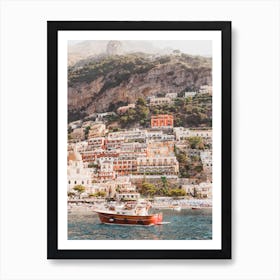 View of Positano Clift Art Print