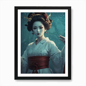 Creative Geisha Artwork 12 Art Print